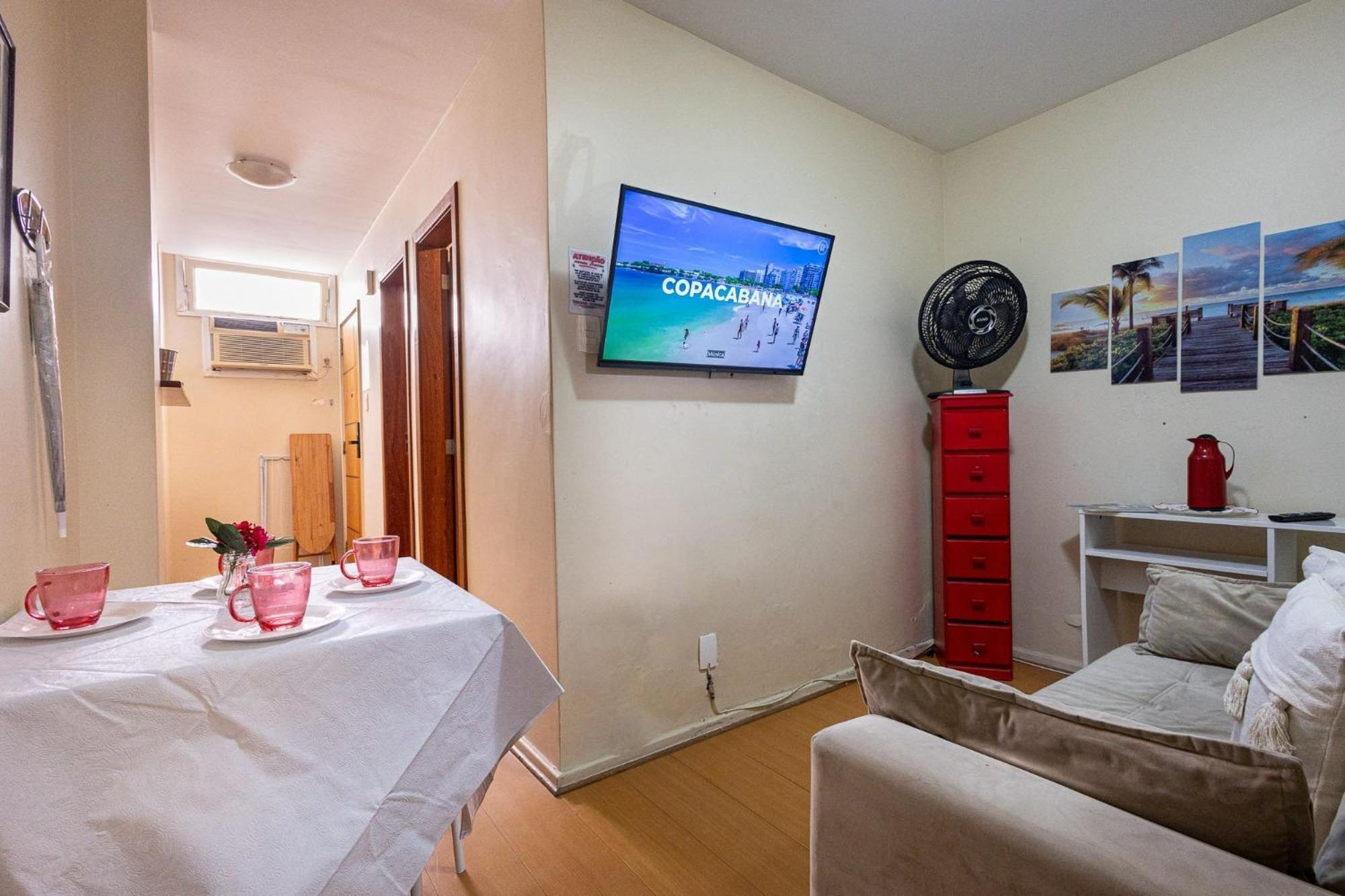 Apartamento Copacabana 200M Da Praia - Wifi Gratis - Cp5 Рио де Жанейро Екстериор снимка